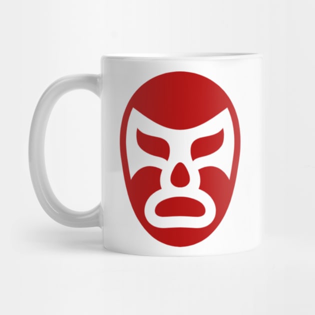 Lucha Mask Symbol (red) (Lucha Libre) (Pro Wrestling) by wls